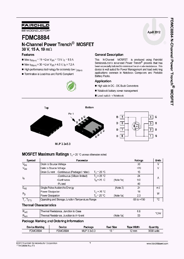 FDMC888412_5408909.PDF Datasheet