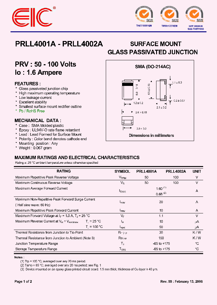 PRLL4001A_5409062.PDF Datasheet