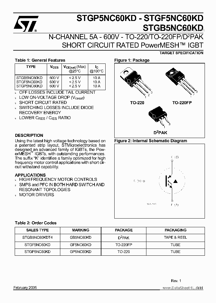 STGB5NC60KD_5409394.PDF Datasheet