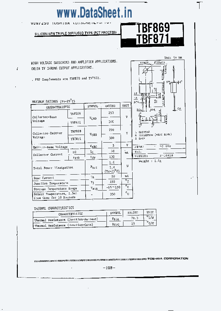 TBF869_5423367.PDF Datasheet