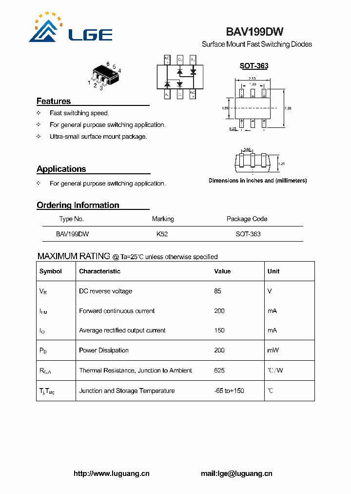 BAV199DW_5426565.PDF Datasheet