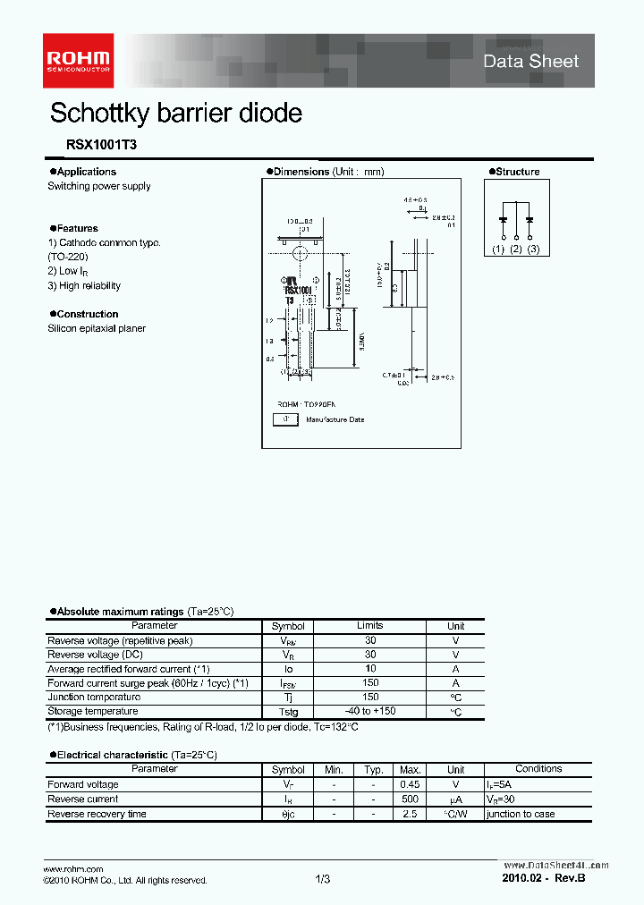RSX1001T3_5459031.PDF Datasheet