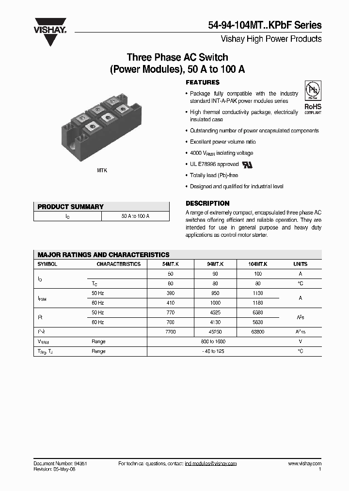 54MT100KPBF_5466346.PDF Datasheet