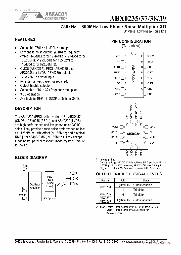 ABX0235_5466388.PDF Datasheet