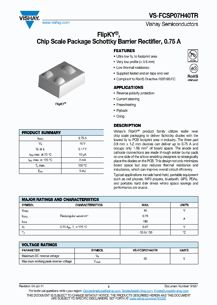 FCSP07H40TR_5472021.PDF Datasheet