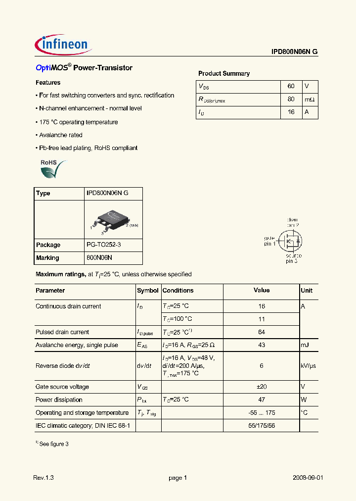 IPD800N06NG08_5479695.PDF Datasheet