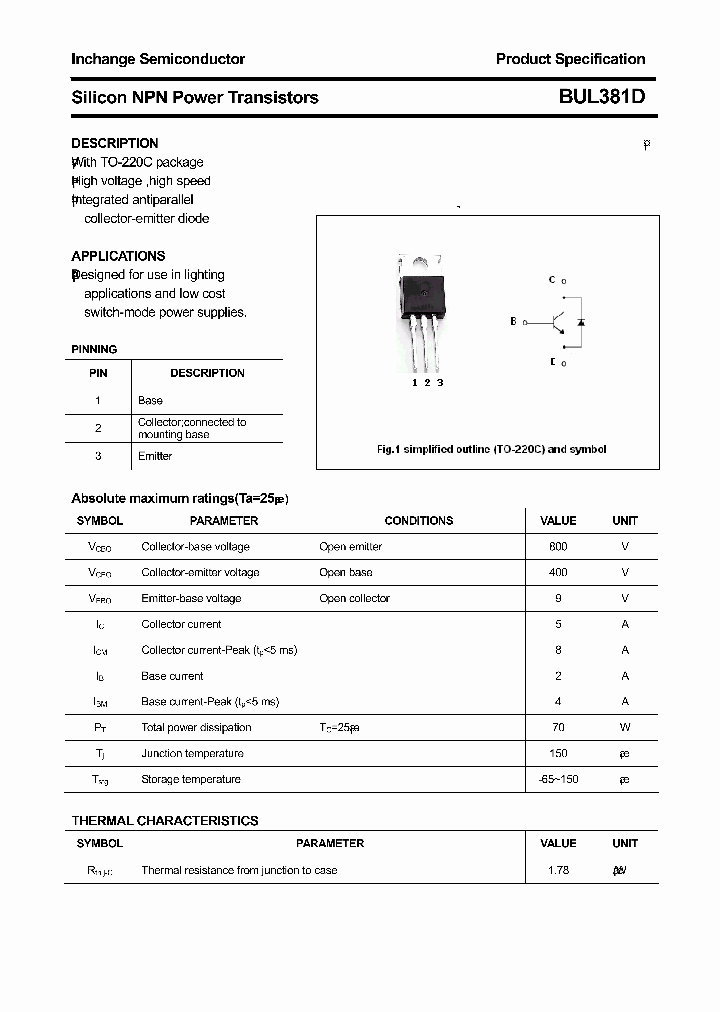 BUL381D_5487060.PDF Datasheet