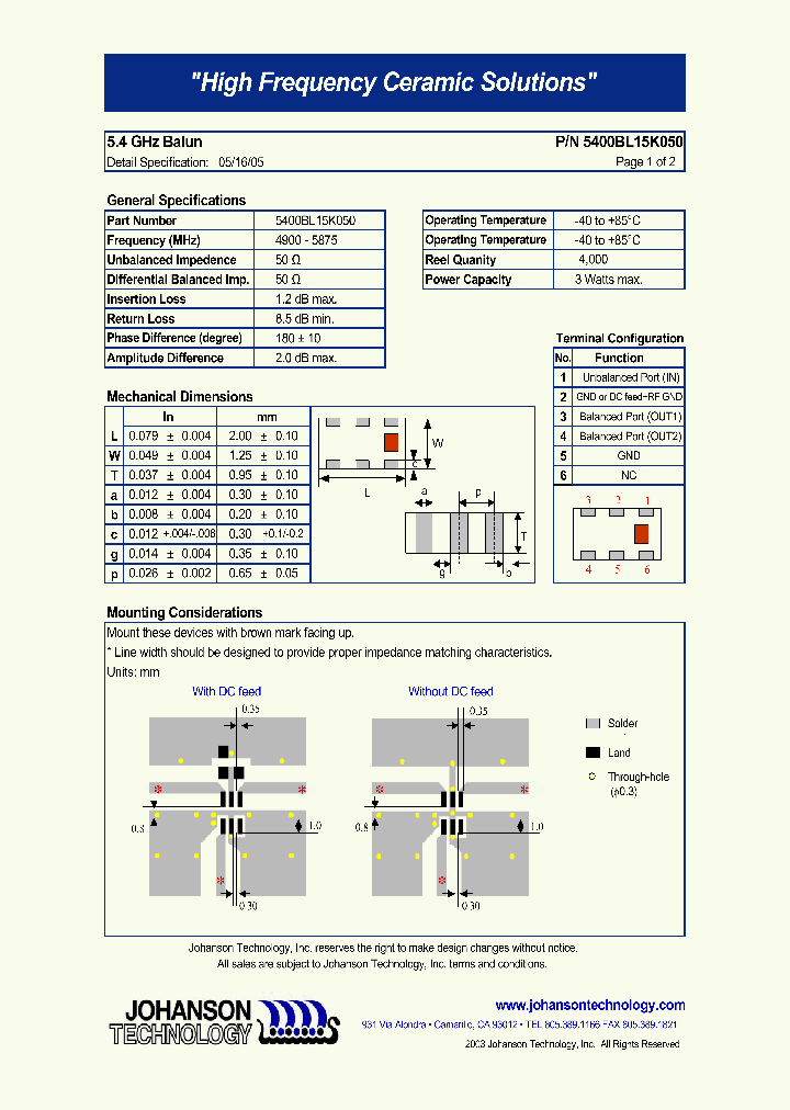 5400BL15K050_5492535.PDF Datasheet