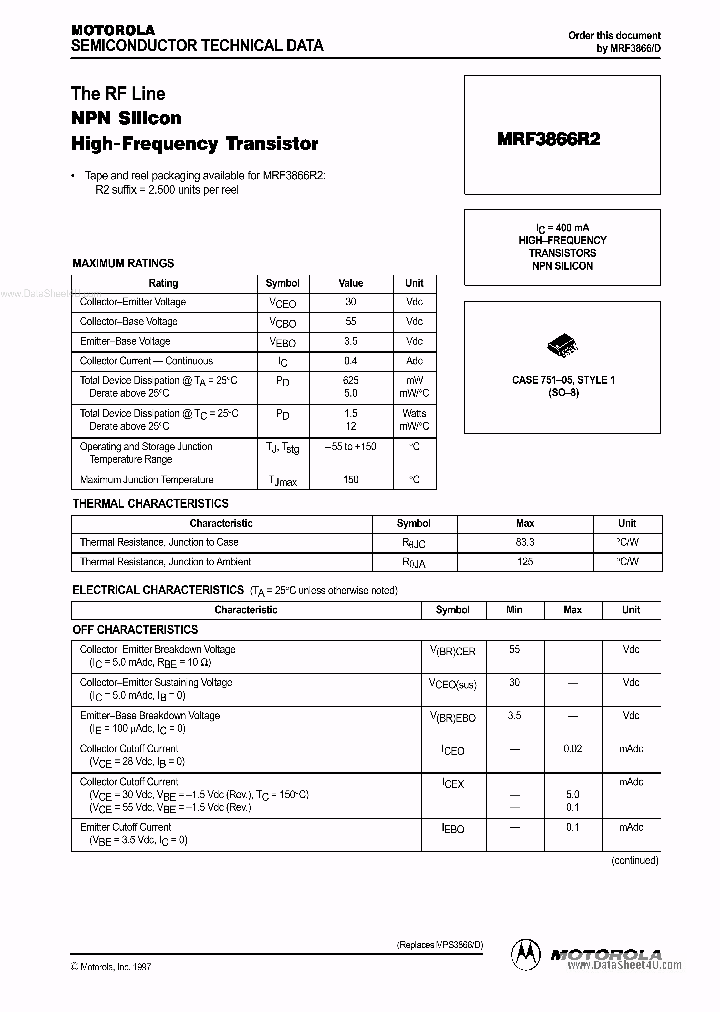 MRF3866R2_5506338.PDF Datasheet