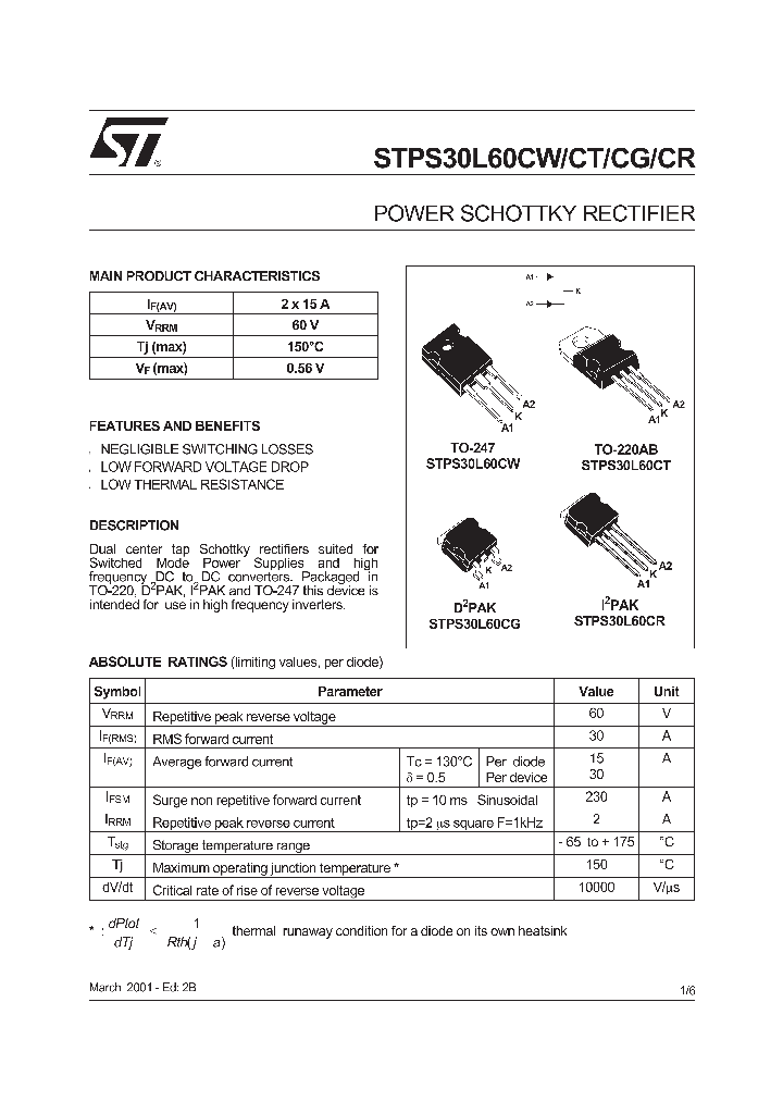 STPS30L60CG_5532038.PDF Datasheet