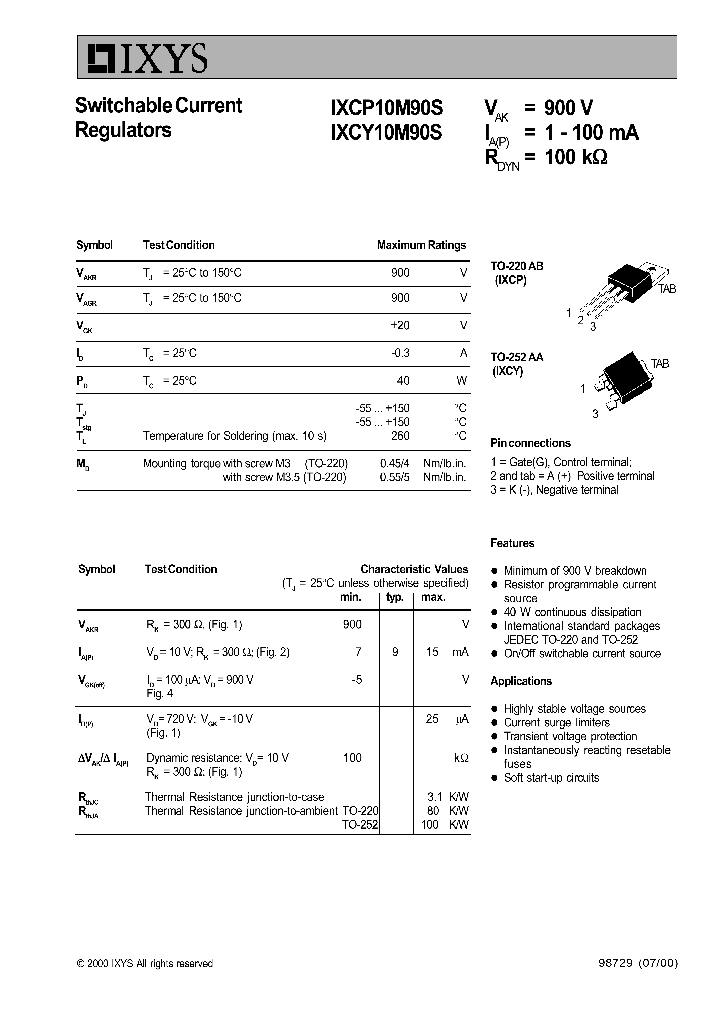 IXCY10M90S_5532539.PDF Datasheet