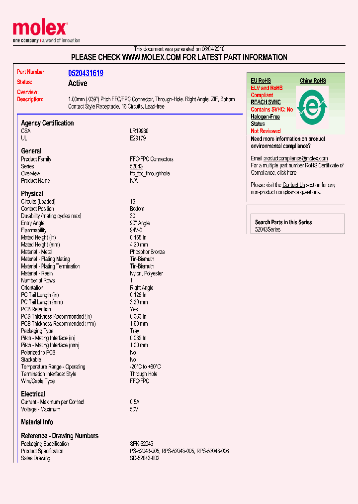 52043-1619_5542548.PDF Datasheet