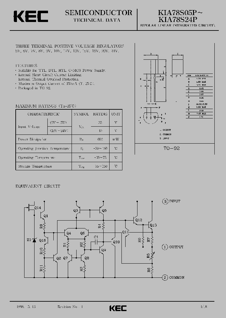 KIA78S15P_5557237.PDF Datasheet