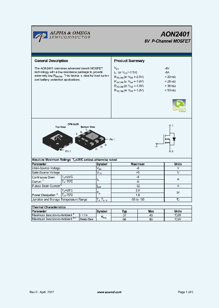 AON2401_5563417.PDF Datasheet