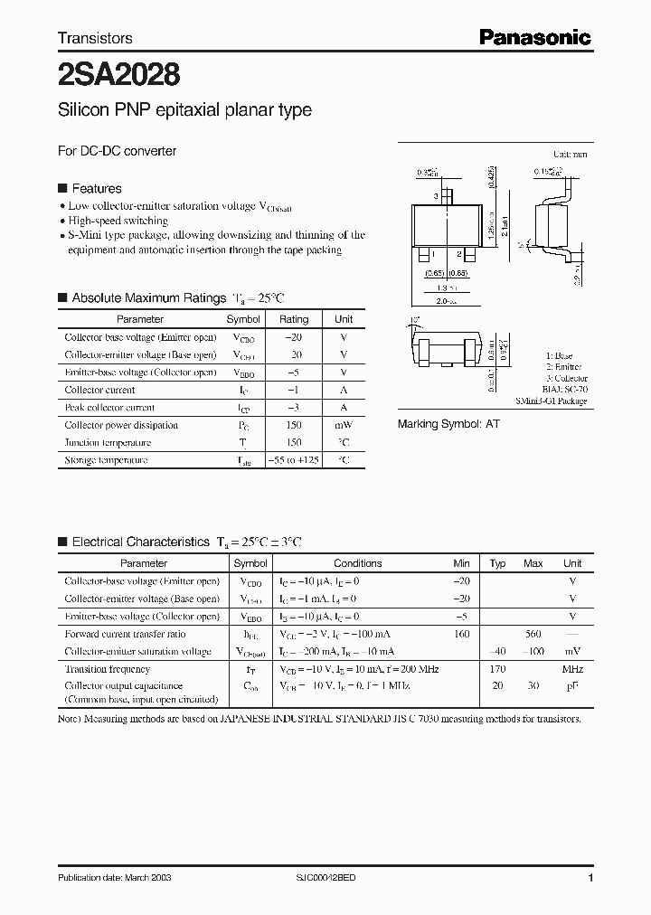 2SA2028_5575142.PDF Datasheet