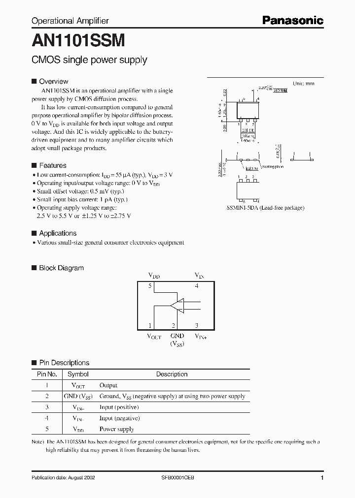 AN1101SSM_5578810.PDF Datasheet