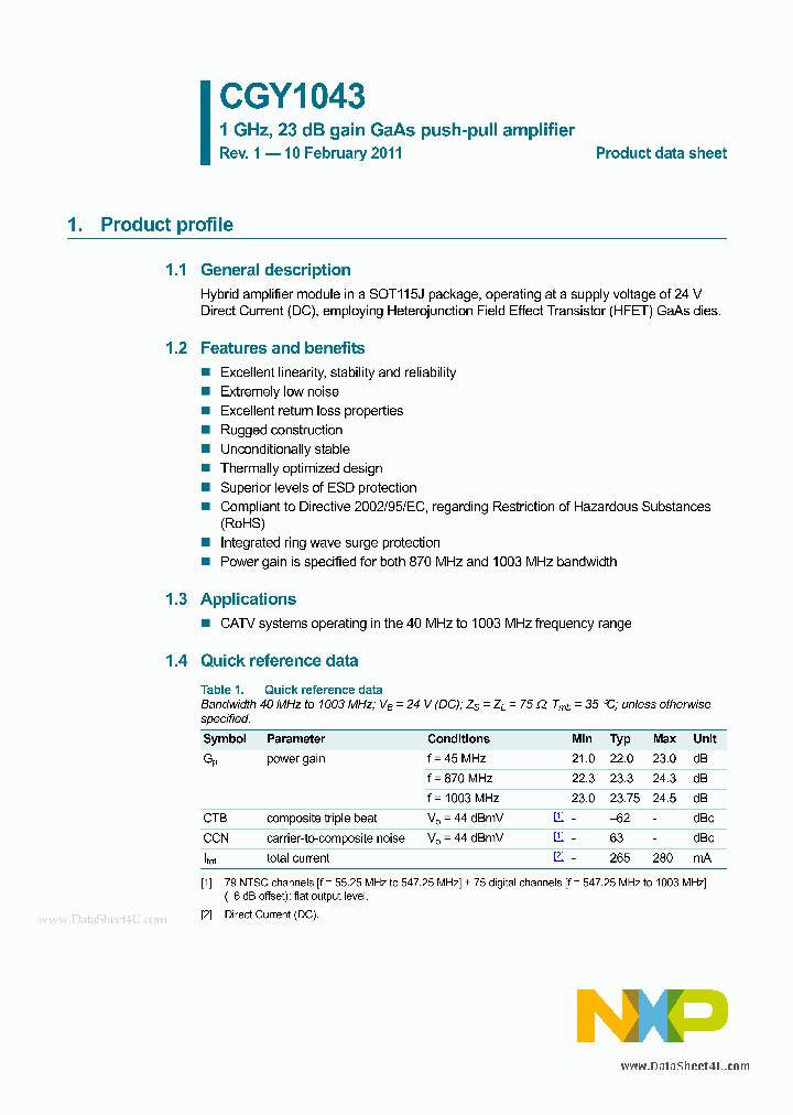 CGY1043_5579072.PDF Datasheet