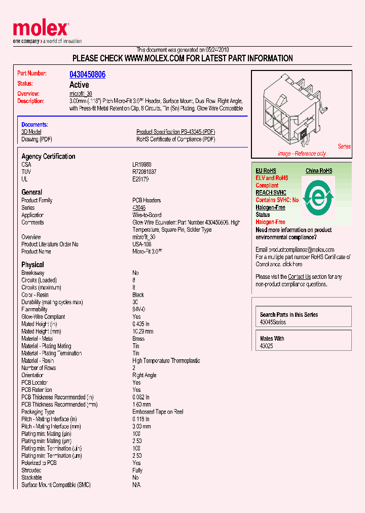 43045-0806_5582260.PDF Datasheet