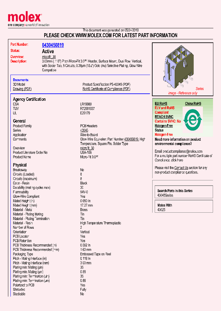 43045-0819_5582275.PDF Datasheet