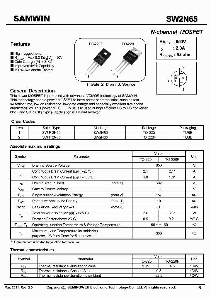 SW2N65_5592822.PDF Datasheet