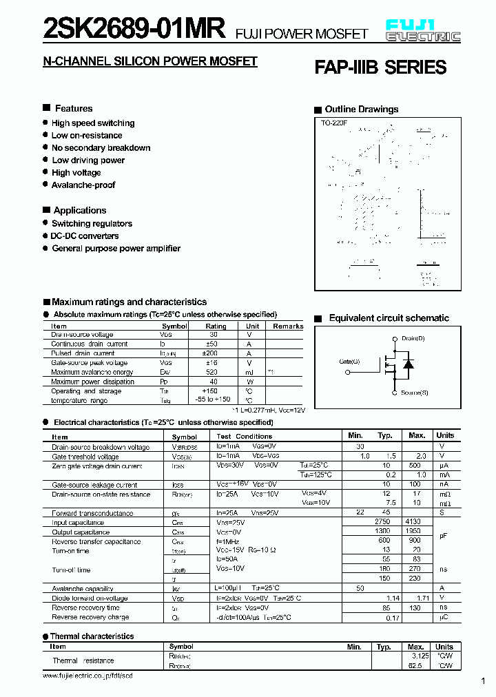 2SK2689-01MR_5614336.PDF Datasheet