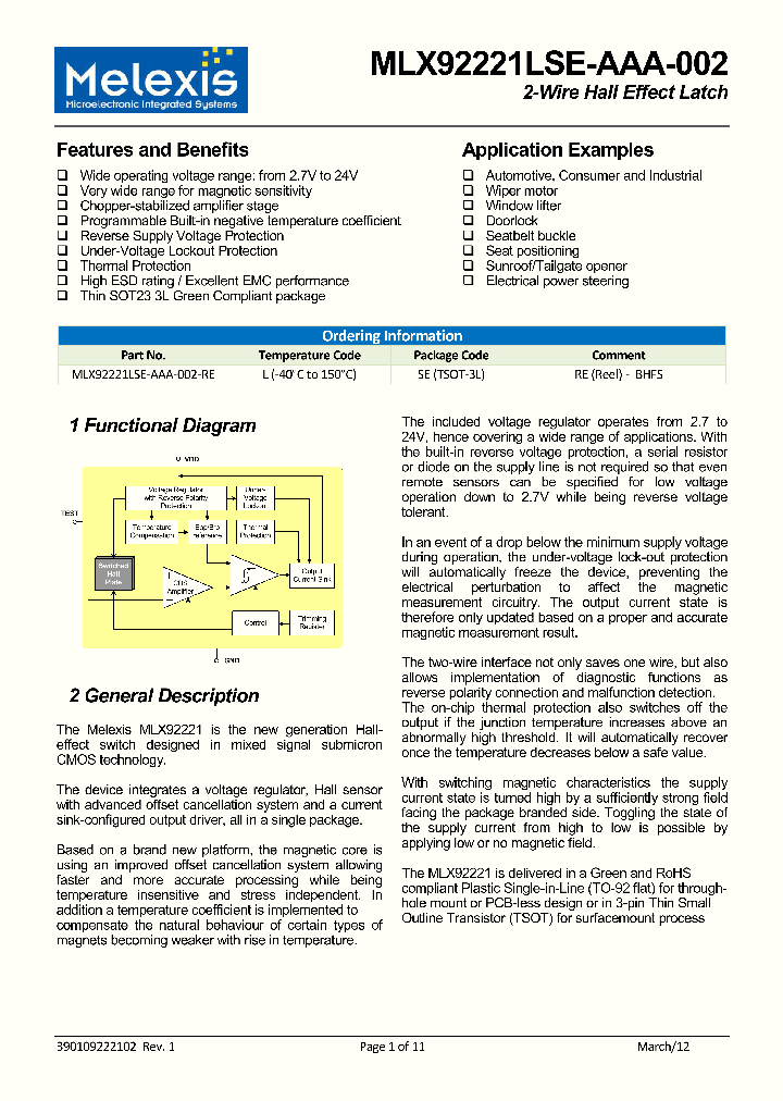 MLX92221LSE-AAA-002_5614783.PDF Datasheet