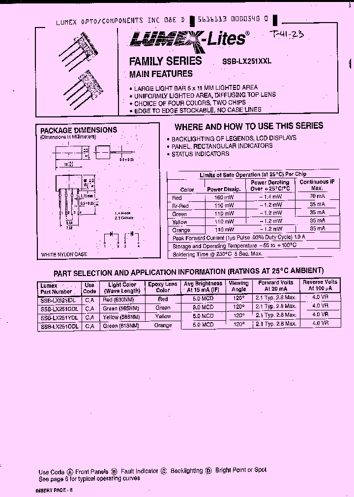 SSB-LX251IDL_5615509.PDF Datasheet