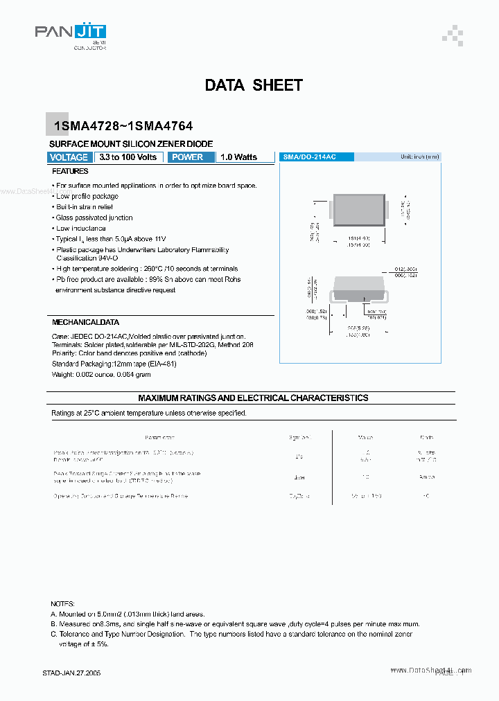 1SMA4728_5623462.PDF Datasheet
