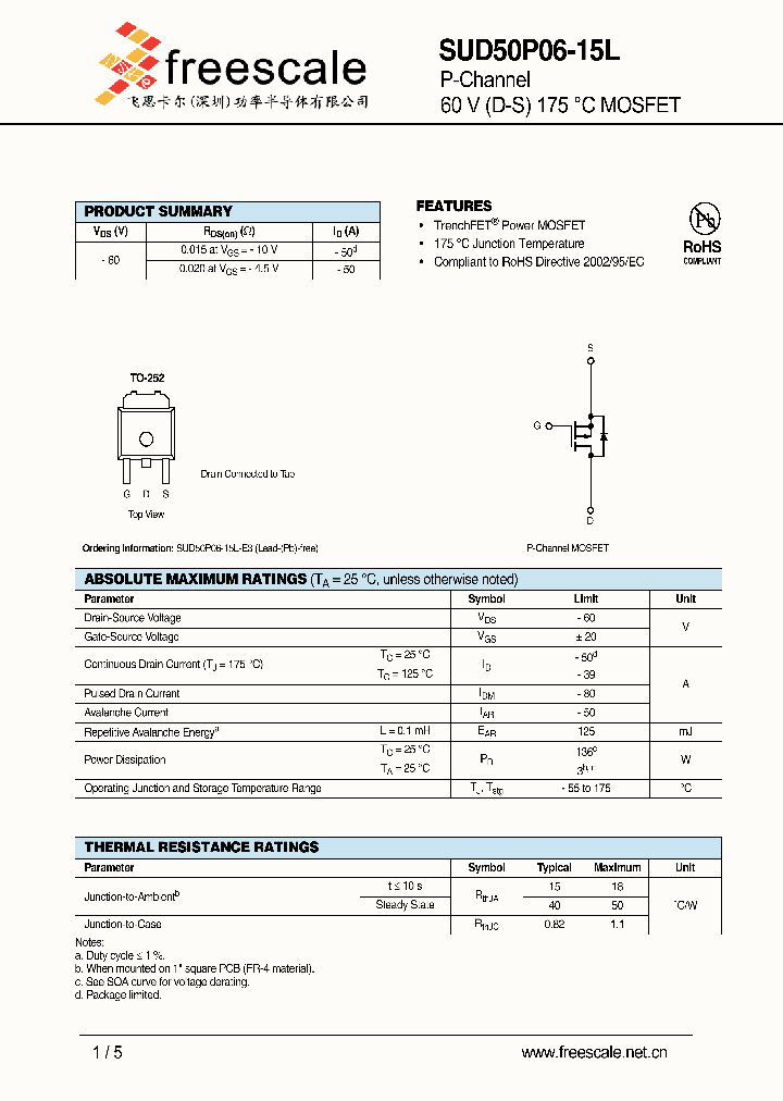 SUD50P06-15L_5640397.PDF Datasheet