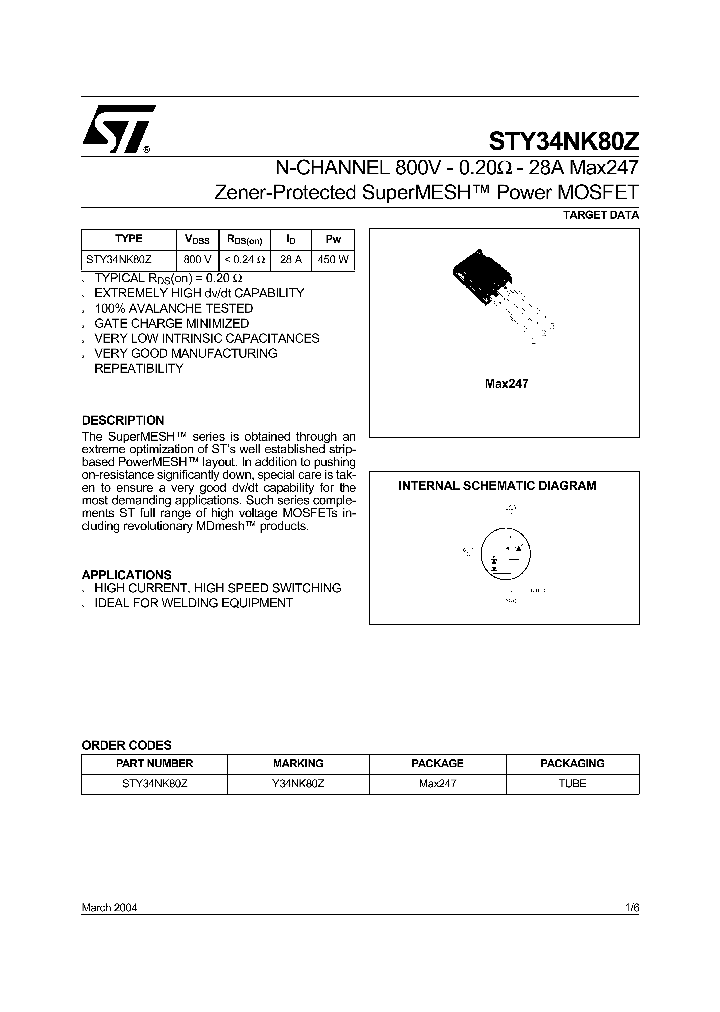 STY34NK80Z_5640574.PDF Datasheet