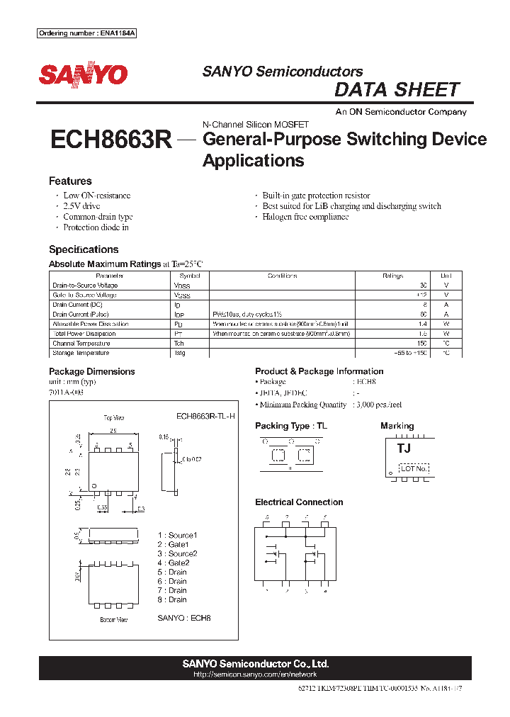 ECH8663R12_5636091.PDF Datasheet