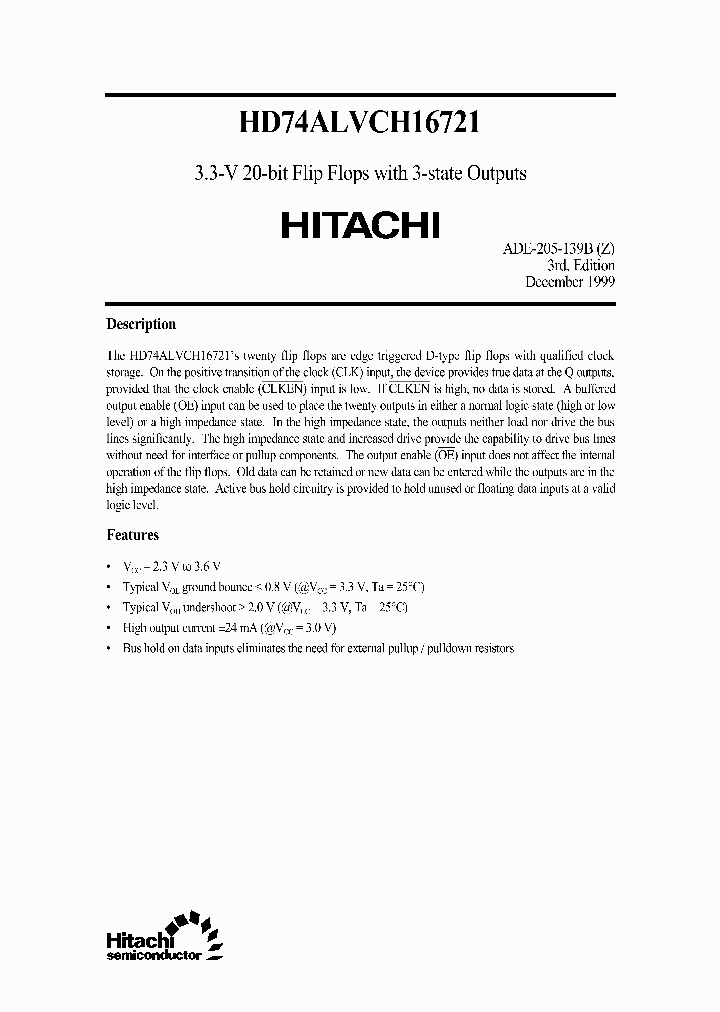 HD74ALVCH16721_5641950.PDF Datasheet
