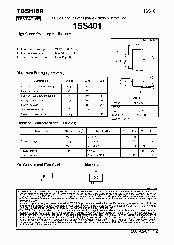 1SS401_5687776.PDF Datasheet