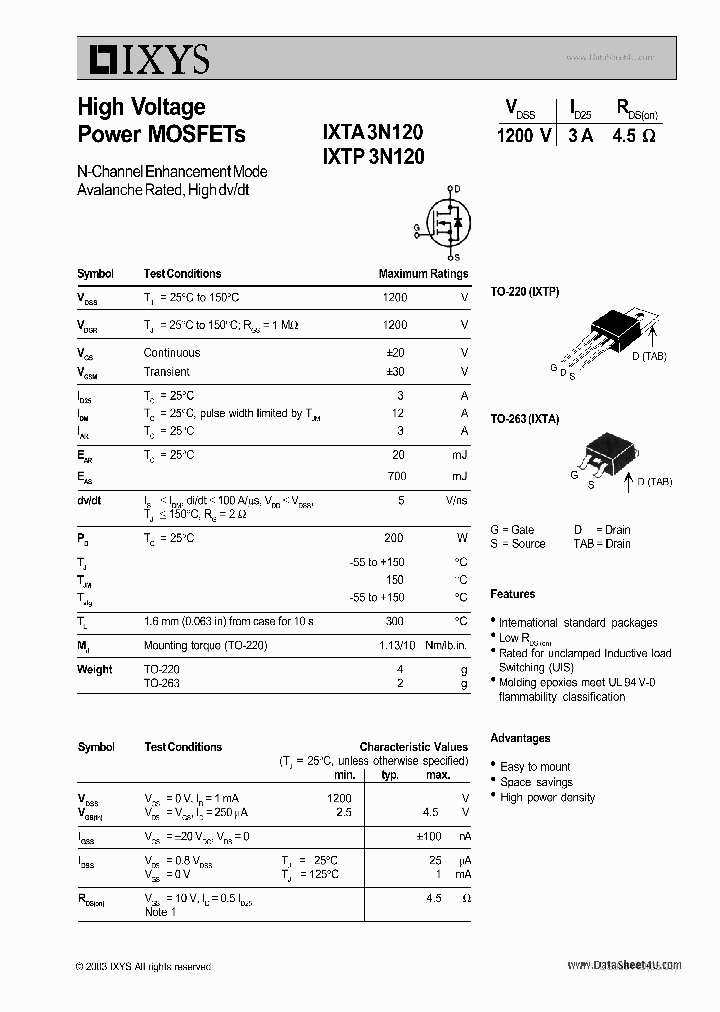 TP3N120_5701607.PDF Datasheet