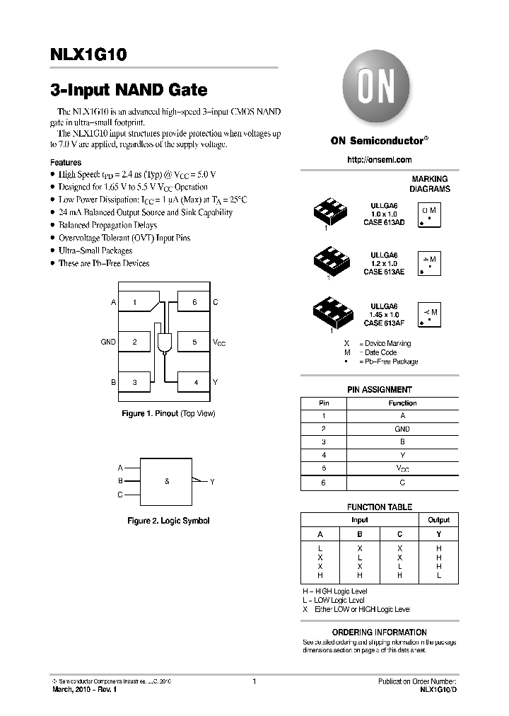 NLX1G10AMX1TCG_5705779.PDF Datasheet