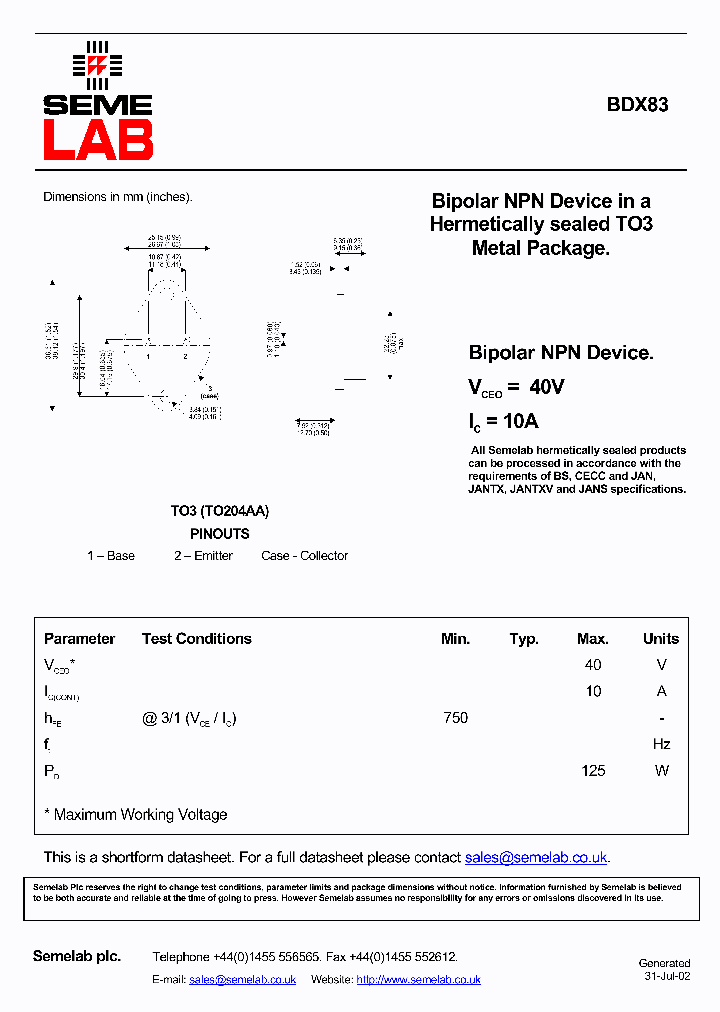 SFBDX83_5702622.PDF Datasheet