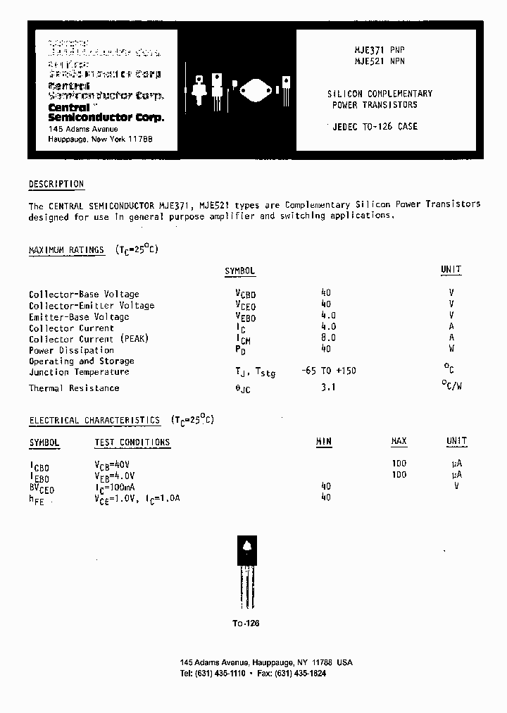 MJE371_5715559.PDF Datasheet