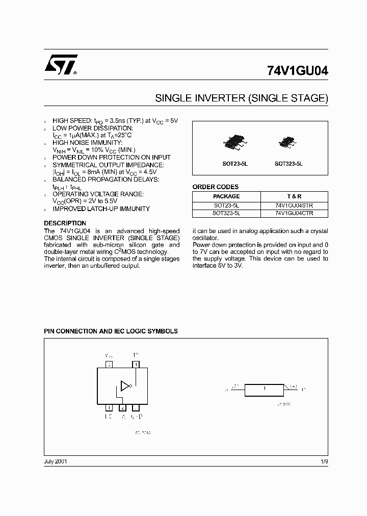 74V1GU04CTR_5711283.PDF Datasheet