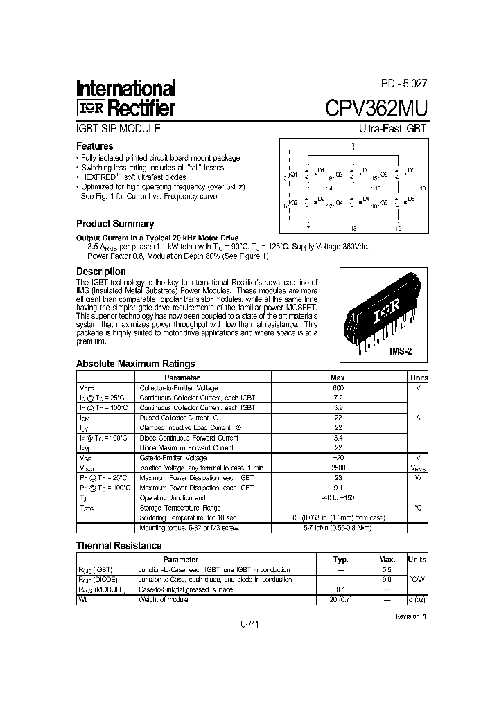 CPV362MU_5722088.PDF Datasheet