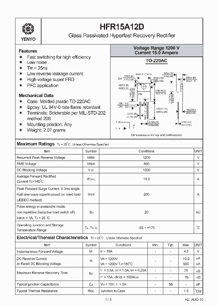 HFR15A12D_5741944.PDF Datasheet
