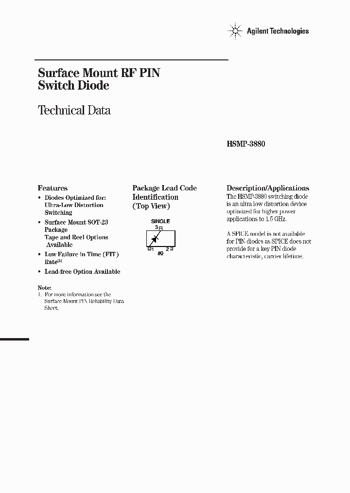 HSMP-3880_5745393.PDF Datasheet