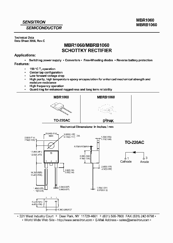 MBRB1060_5758927.PDF Datasheet