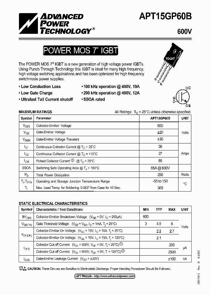 APT15GP60B_5761960.PDF Datasheet