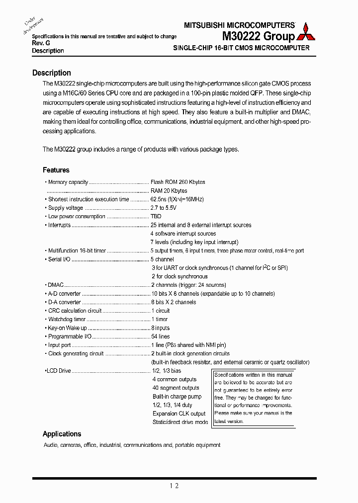 M30222FG_5764781.PDF Datasheet