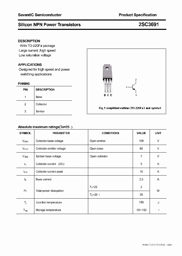 2SC3691_5764797.PDF Datasheet