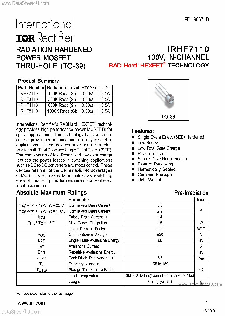 IRHF7110_5781786.PDF Datasheet