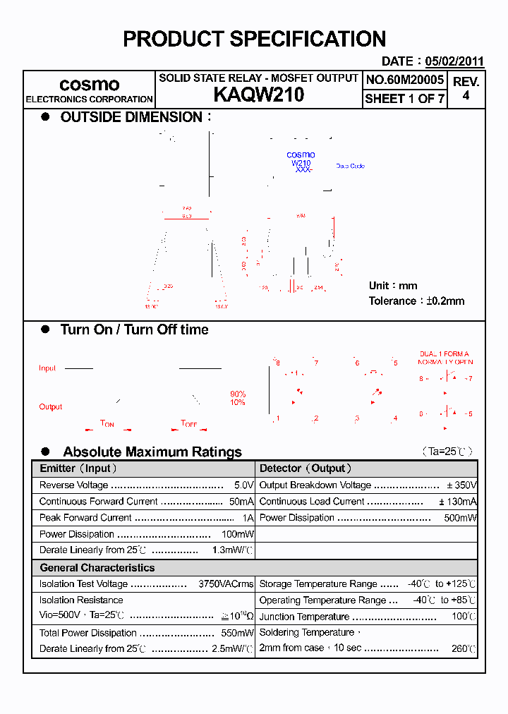 KAQW21011_5813099.PDF Datasheet