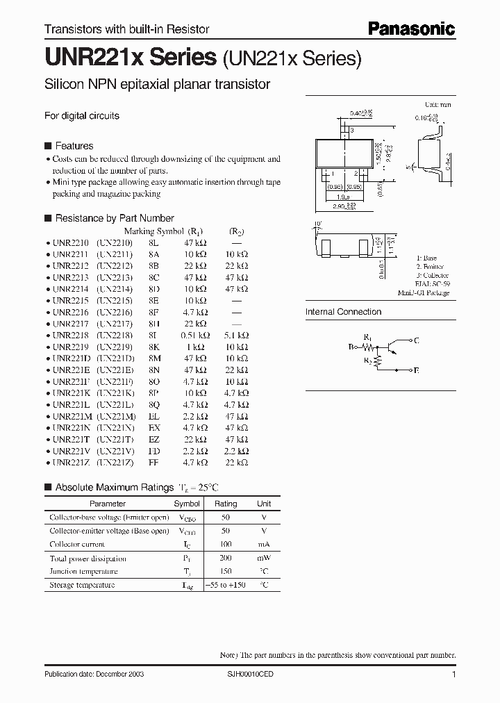 UNR221M_5814098.PDF Datasheet