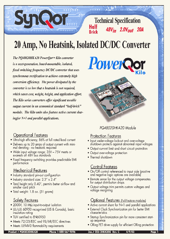 PQ48020HKA20PRS_5818587.PDF Datasheet