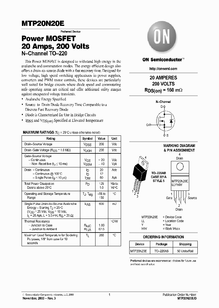 MTP20N20E-D_5829462.PDF Datasheet